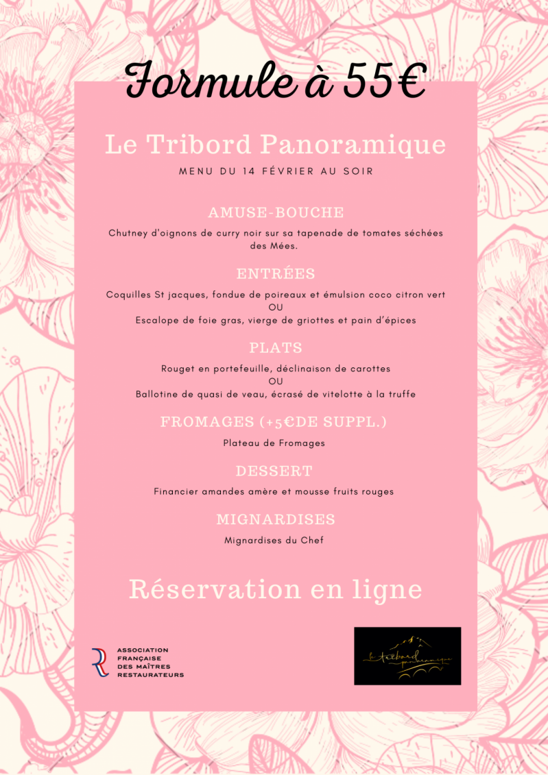 Menu de Saint Valentin